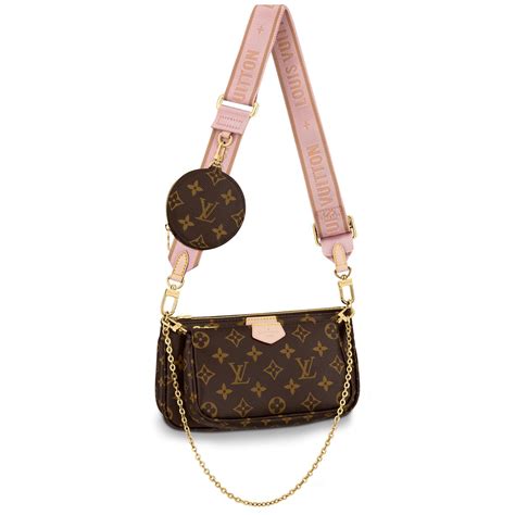 louis vuitton multi pochette accessoires monogram pink|m44840.